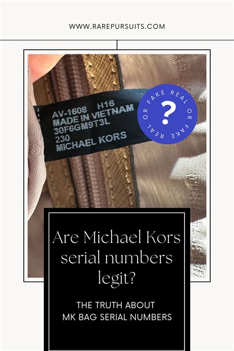 how to spot real michael kors bag|Michael Kors serial number checker.